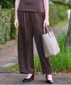 ドレステリア　ワイドパンツ　ワインレッド ドレステリア ワイドパンツ ワインレッド