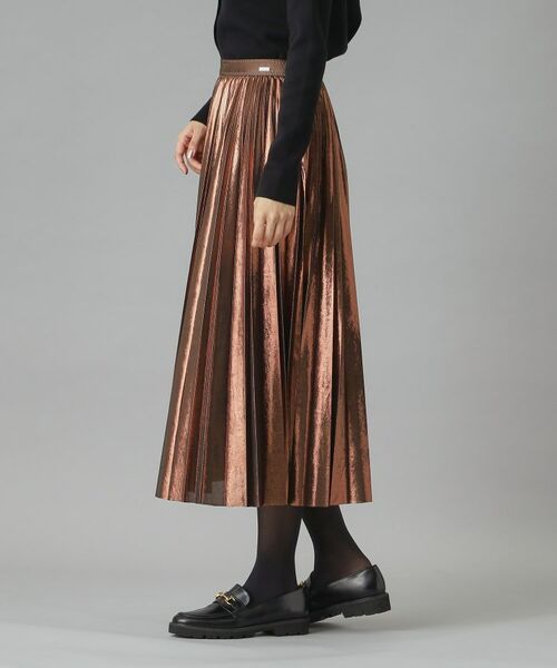 DRESSTERIOR / ドレステリア ロング・マキシ丈スカート | 【洗える/ストレッチ性/オンオフ】箔プリントプリーツスカート | 詳細14