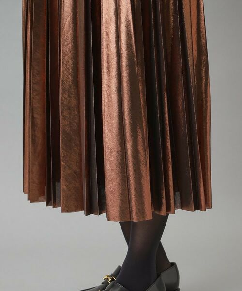 DRESSTERIOR / ドレステリア ロング・マキシ丈スカート | 【洗える/ストレッチ性/オンオフ】箔プリントプリーツスカート | 詳細18