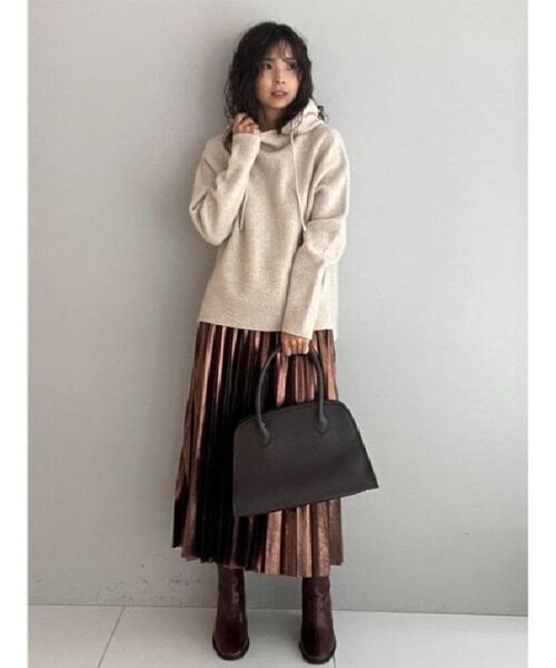 DRESSTERIOR / ドレステリア ロング・マキシ丈スカート | 【洗える/ストレッチ性/オンオフ】箔プリントプリーツスカート | 詳細21