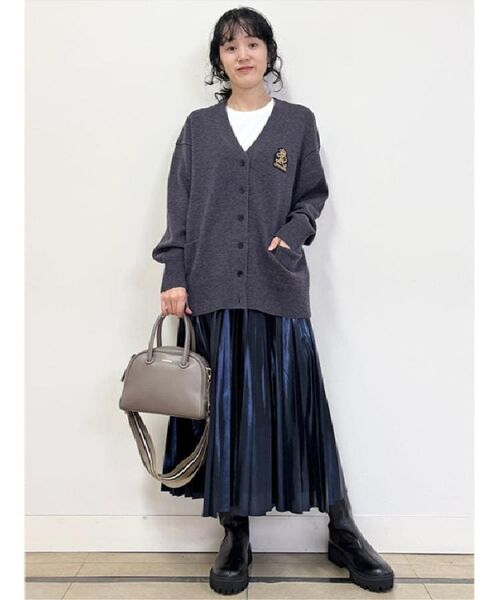 DRESSTERIOR / ドレステリア ロング・マキシ丈スカート | 【洗える/ストレッチ性/オンオフ】箔プリントプリーツスカート | 詳細22