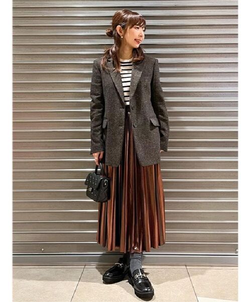 DRESSTERIOR / ドレステリア ロング・マキシ丈スカート | 【洗える/ストレッチ性/オンオフ】箔プリントプリーツスカート | 詳細23