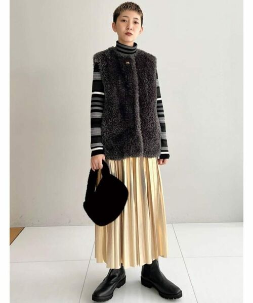 DRESSTERIOR / ドレステリア ロング・マキシ丈スカート | 【洗える/ストレッチ性/オンオフ】箔プリントプリーツスカート | 詳細27