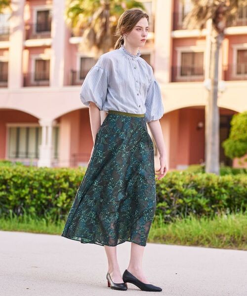 DRESSTERIOR / ドレステリア ロング・マキシ丈スカート | 【きれいめ/裏地取り外し可】シアージャカードスカート | 詳細10