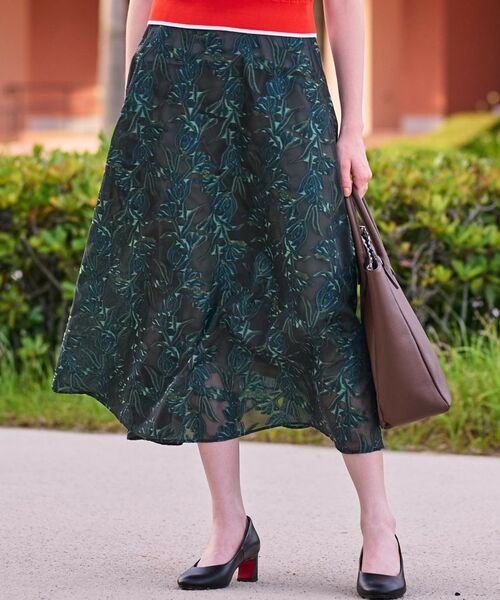 DRESSTERIOR / ドレステリア ロング・マキシ丈スカート | 【きれいめ/裏地取り外し可】シアージャカードスカート | 詳細12