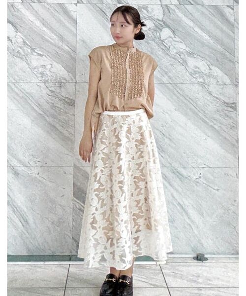 DRESSTERIOR / ドレステリア ロング・マキシ丈スカート | 【きれいめ/裏地取り外し可】シアージャカードスカート | 詳細16