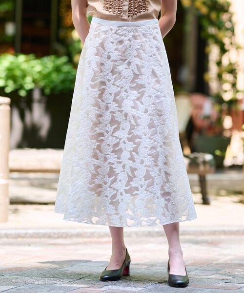 DRESSTERIOR / ドレステリア ロング・マキシ丈スカート | 【きれいめ/裏地取り外し可】シアージャカードスカート | 詳細25