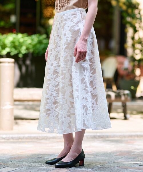 DRESSTERIOR / ドレステリア ロング・マキシ丈スカート | 【きれいめ/裏地取り外し可】シアージャカードスカート | 詳細5