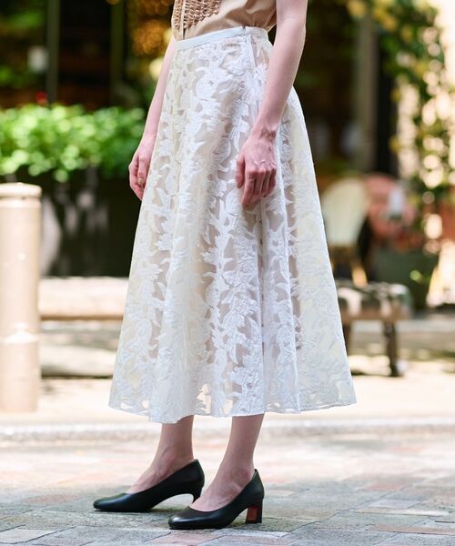 DRESSTERIOR / ドレステリア ロング・マキシ丈スカート | 【きれいめ/裏地取り外し可】シアージャカードスカート | 詳細6