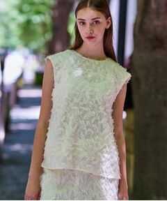 DRESSTERIOR / ドレステリア シャツ・ブラウス | 【セットアップ可/トレンド】カットジャカードフレンチスリーブブラウス