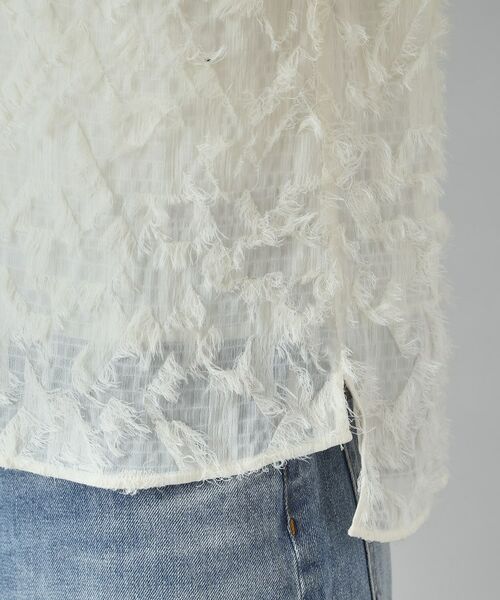 DRESSTERIOR / ドレステリア シャツ・ブラウス | 【セットアップ可/トレンド】カットジャカードフレンチスリーブブラウス | 詳細14