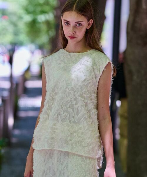 DRESSTERIOR / ドレステリア シャツ・ブラウス | 【セットアップ可/トレンド】カットジャカードフレンチスリーブブラウス | 詳細6