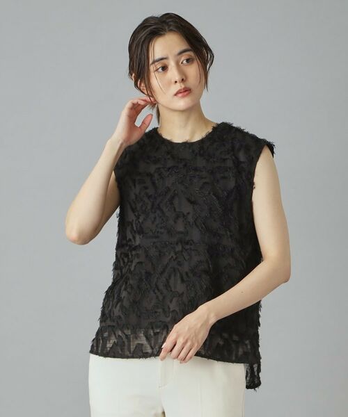 DRESSTERIOR / ドレステリア シャツ・ブラウス | 【セットアップ可/トレンド】カットジャカードフレンチスリーブブラウス | 詳細9