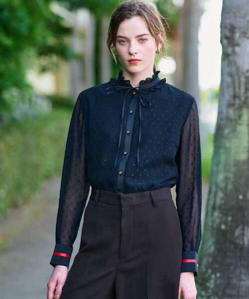 DRESSTERIOR / ドレステリア シャツ・ブラウス | 【洗える/シアー素材/otonaMUSE 11月号掲載】フィルムドットブラウス | 詳細14