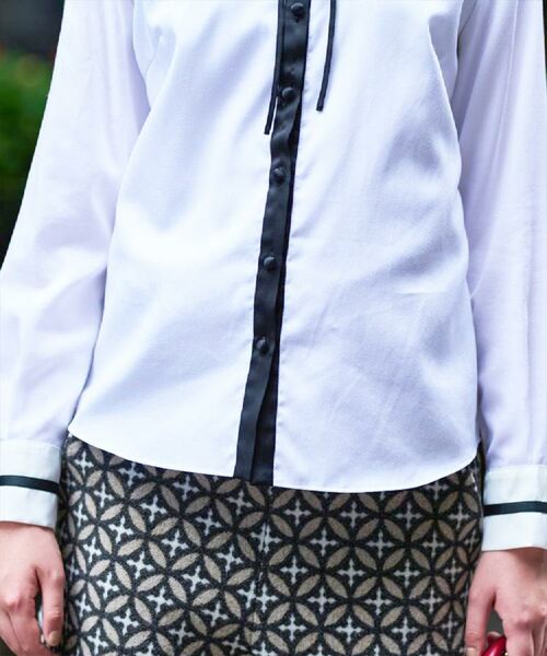 DRESSTERIOR / ドレステリア シャツ・ブラウス | 【洗える/コットン100%】フリルカラーボウタイブラウス | 詳細12