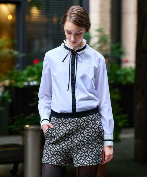 DRESSTERIOR / ドレステリア シャツ・ブラウス | 【洗える/コットン100%】フリルカラーボウタイブラウス | 詳細8