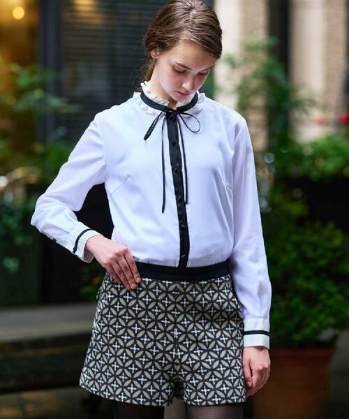 DRESSTERIOR / ドレステリア シャツ・ブラウス | 【洗える/コットン100%】フリルカラーボウタイブラウス | 詳細9