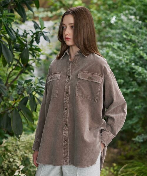 DRESSTERIOR / ドレステリア シャツ・ブラウス | 【洗える/抜け感】コーデュロイガーメントダイシャツ | 詳細1