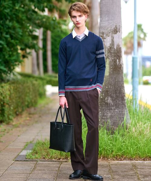 DRESSTERIOR / ドレステリア ニット・セーター | ウォッシャブルファインメリノ Vネックニット | 詳細19