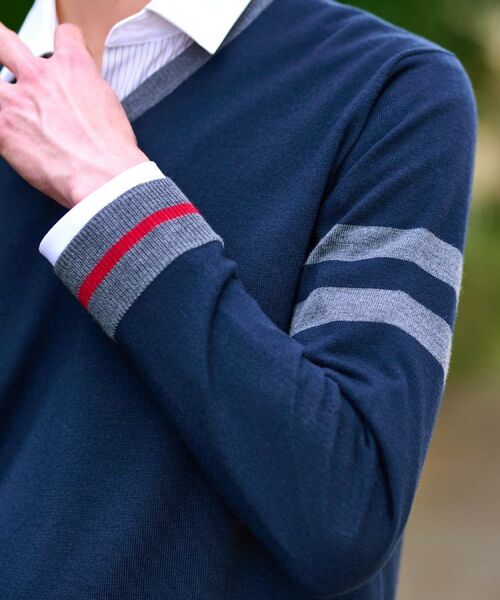 DRESSTERIOR / ドレステリア ニット・セーター | ウォッシャブルファインメリノ Vネックニット | 詳細25