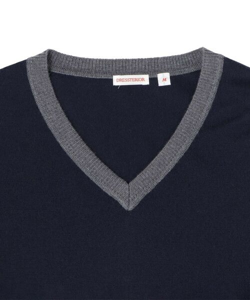 DRESSTERIOR / ドレステリア ニット・セーター | ウォッシャブルファインメリノ Vネックニット | 詳細30