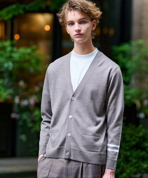 DRESSTERIOR / ドレステリア カーディガン・ボレロ | ウォッシャブルファインメリノ ニットカーデ(モカブラウン(042))