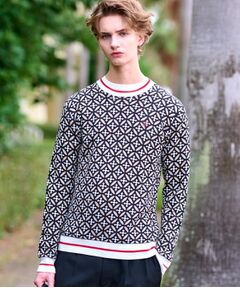 DRESSTERIOR / ドレステリア ニット・セーター | オーバーラップサークルジャカードニット