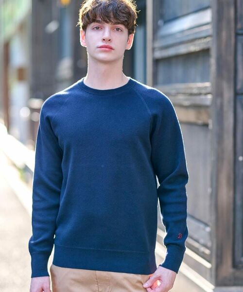 DRESSTERIOR/ドレステリア ウォッシャブル コットンカシミヤスムースニット ネイビー(094) 90(S) DRESSTERIOR/ドレステリア ウォッシャブル コットンカシミヤスムースニット ネイビー(094) 90(S)