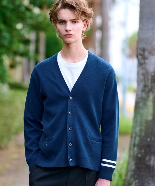 DRESSTERIOR/ドレステリア ウォッシャブル コットンカシミヤスムースカーディガン ブルー(093) 92(L) DRESSTERIOR/ドレステリア ウォッシャブル コットンカシミヤスムースカーディガン ブルー(093) 92(L)