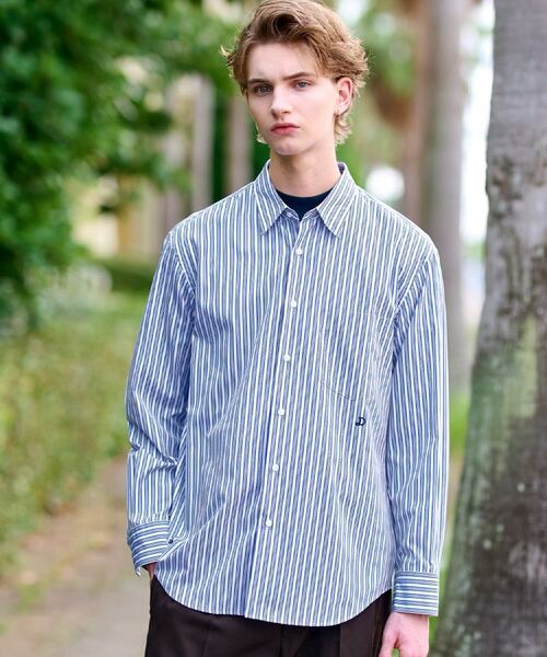DRESSTERIOR/ドレステリア THOMAS MASON ストライプシャツ ブルー(392) 91(M) DRESSTERIOR/ドレステリア THOMAS MASON ストライプシャツ ブルー(392) 91(M)