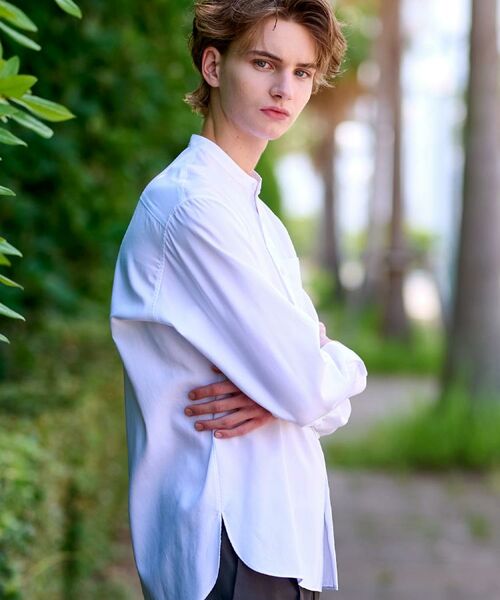 DRESSTERIOR / ドレステリア シャツ・ブラウス | 200双糸 バンドカラーシャツ | 詳細3