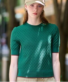 DRESSTERIOR / ドレステリア ニット・セーター | 【6色展開/オンオフ】レース編みハーフスリーブニット