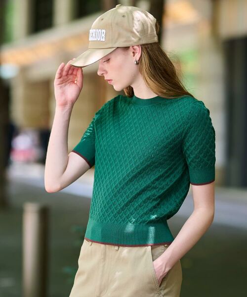 DRESSTERIOR / ドレステリア ニット・セーター | 【6色展開/オンオフ】レース編みハーフスリーブニット | 詳細17