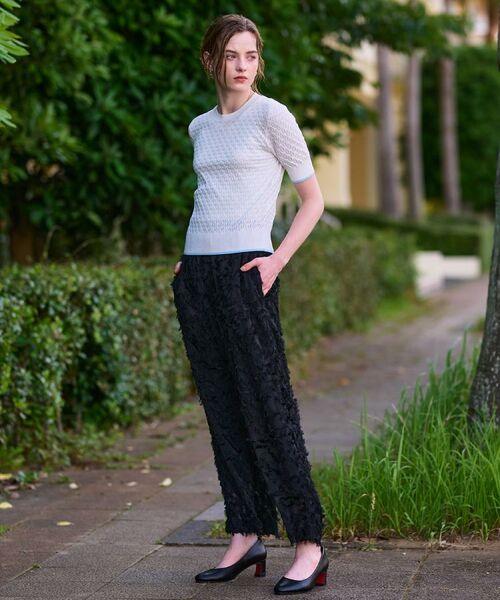 DRESSTERIOR / ドレステリア ニット・セーター | 【6色展開/オンオフ】レース編みハーフスリーブニット | 詳細2