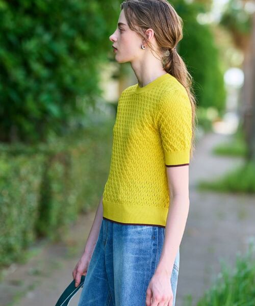 DRESSTERIOR / ドレステリア ニット・セーター | 【6色展開/オンオフ】レース編みハーフスリーブニット | 詳細25