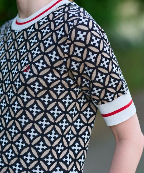 DRESSTERIOR / ドレステリア ニット・セーター | 【コットン100%/オリジナル柄】オーバーラップサークルハーフスリーブニット | 詳細10