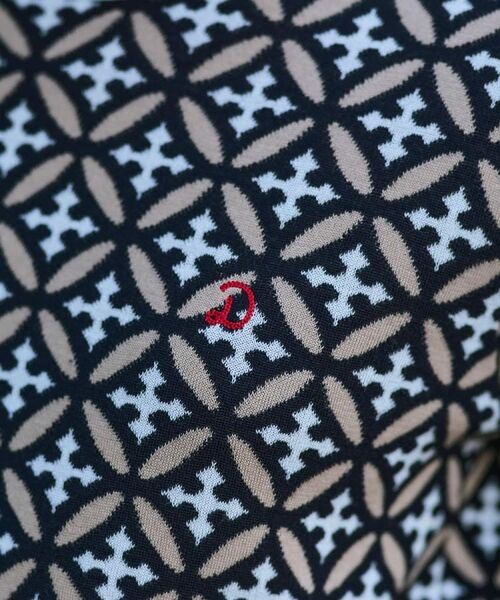 DRESSTERIOR / ドレステリア ニット・セーター | 【コットン100%/オリジナル柄】オーバーラップサークルハーフスリーブニット | 詳細12
