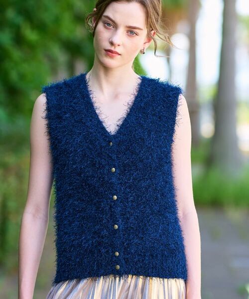 DRESSTERIOR / ドレステリア ニット・セーター | 【洗える/前後2WAY】フェザーヤーン2WAYニットプルオーバー | 詳細13