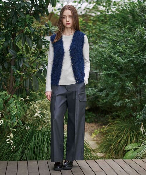 DRESSTERIOR / ドレステリア ニット・セーター | 【洗える/前後2WAY】フェザーヤーン2WAYニットプルオーバー | 詳細23