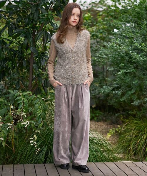 DRESSTERIOR / ドレステリア ニット・セーター | 【洗える/前後2WAY】フェザーヤーン2WAYニットプルオーバー | 詳細5