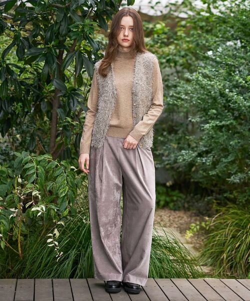 DRESSTERIOR / ドレステリア ニット・セーター | 【洗える/前後2WAY】フェザーヤーン2WAYニットプルオーバー | 詳細6