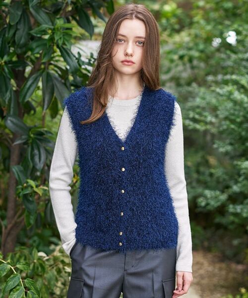 DRESSTERIOR / ドレステリア ニット・セーター | 【洗える/前後2WAY】フェザーヤーン2WAYニットプルオーバー | 詳細8