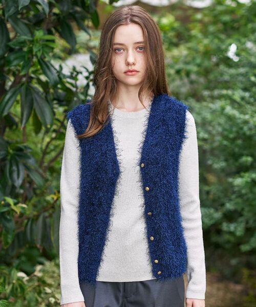 DRESSTERIOR / ドレステリア ニット・セーター | 【洗える/前後2WAY】フェザーヤーン2WAYニットプルオーバー | 詳細9