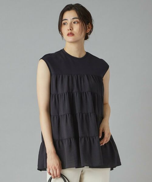 DRESSTERIOR / ドレステリア カットソー | 【接触冷感/イージーケア】ティアードコンビカットソー | 詳細14