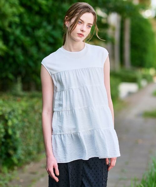 DRESSTERIOR / ドレステリア カットソー | 【接触冷感/イージーケア】ティアードコンビカットソー | 詳細5