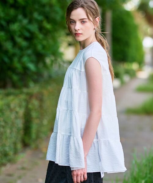 DRESSTERIOR / ドレステリア カットソー | 【接触冷感/イージーケア】ティアードコンビカットソー | 詳細6