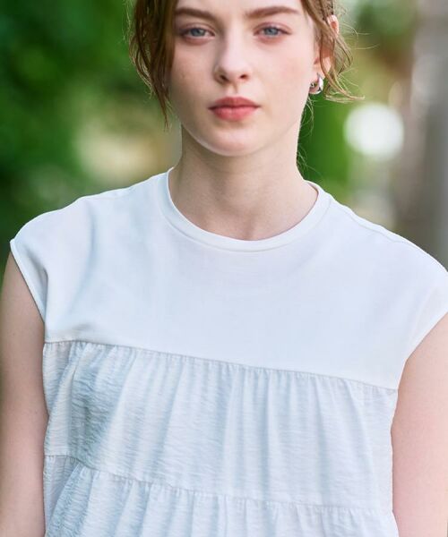 DRESSTERIOR / ドレステリア カットソー | 【接触冷感/イージーケア】ティアードコンビカットソー | 詳細7