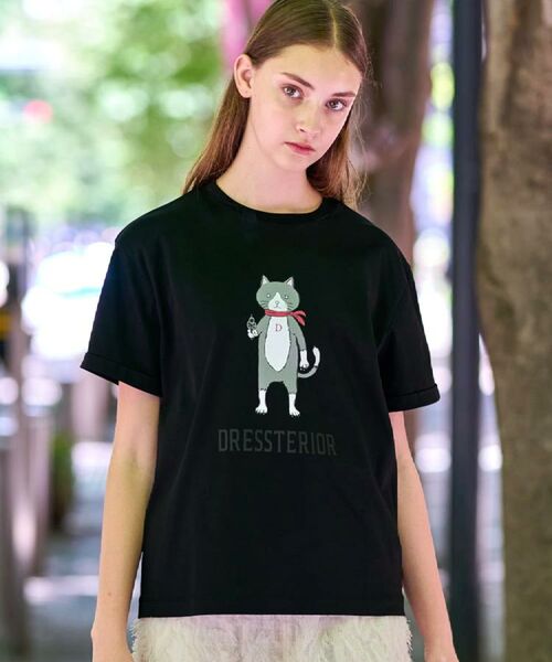 DRESSTERIOR / ドレステリア Tシャツ | 【接触冷感／抗菌防臭／消臭】アイスクリアコットンキャットTシャツ | 詳細10