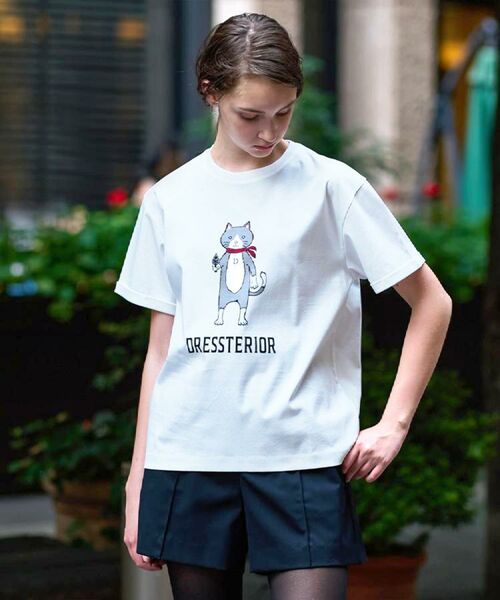 DRESSTERIOR / ドレステリア Tシャツ | 【接触冷感／抗菌防臭／消臭】アイスクリアコットンキャットTシャツ | 詳細2
