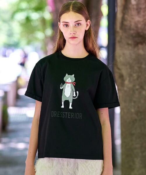 DRESSTERIOR / ドレステリア Tシャツ | 【接触冷感／抗菌防臭／消臭】アイスクリアコットンキャットTシャツ | 詳細9